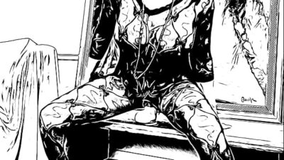 Granny pussy fucking from all sides in cartoon style